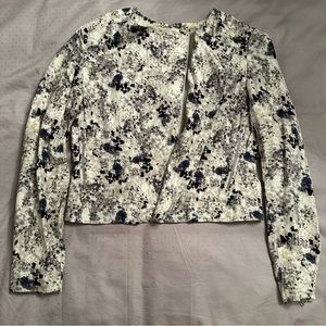 ARITZIA CROPPED FLORAL JACKET